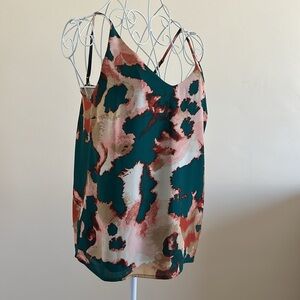 Banana Republic Abstract Floral Tank Top – Size XS, Excellent Condition